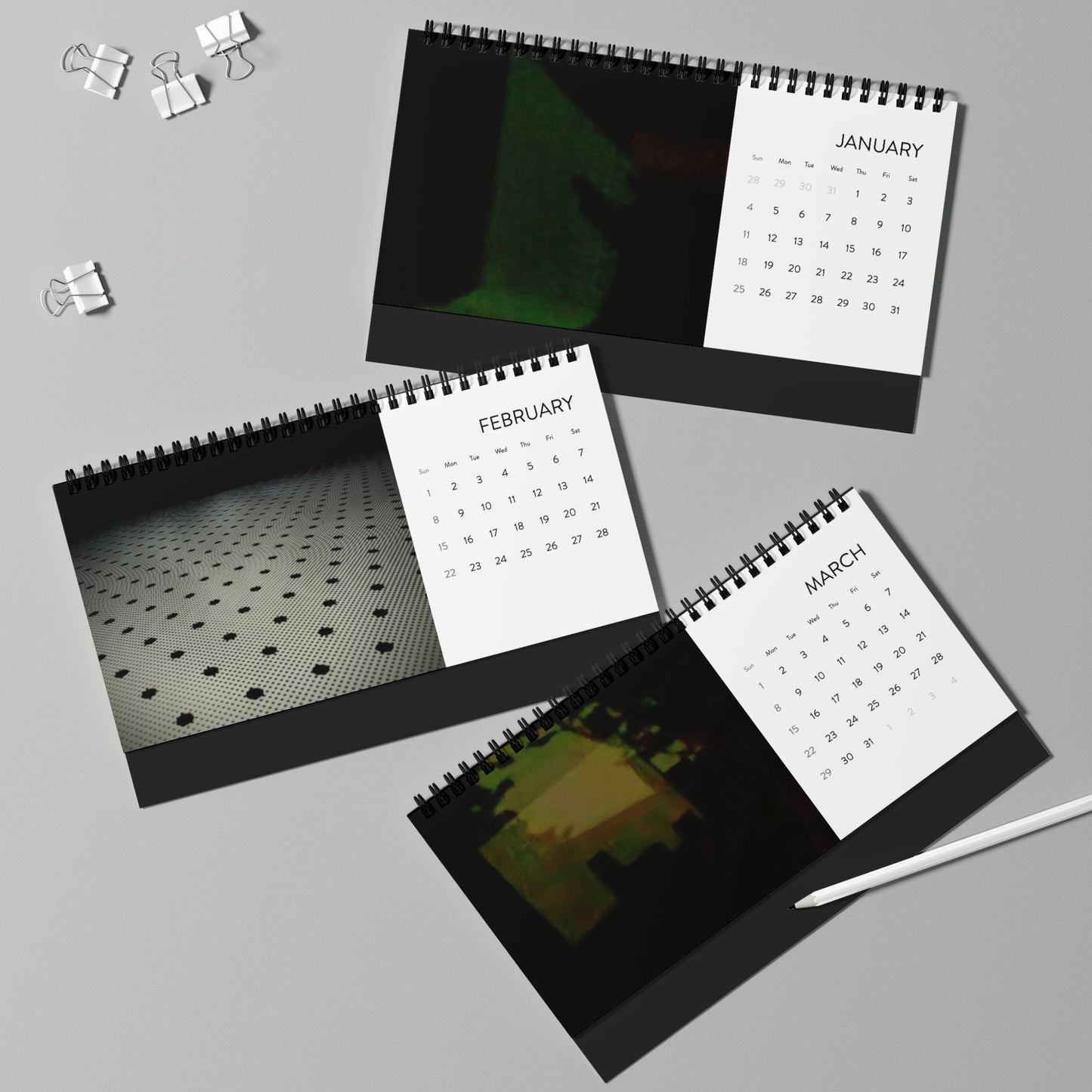 2026 Desktop Calendar - Minimalist Design for Home and Office