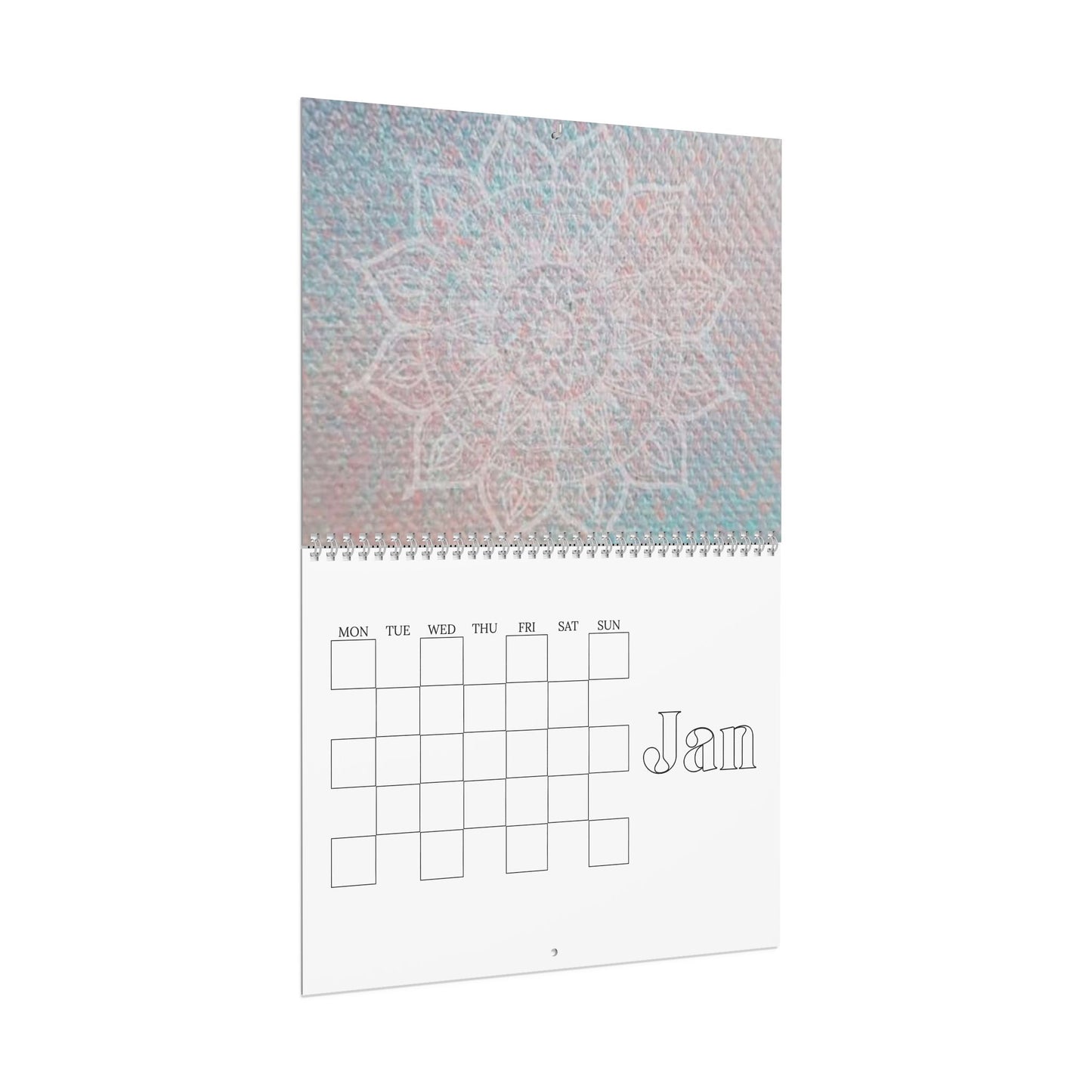 Elegant Blank Wall Calendar - Minimalist Design for Home or Office, Personalized Monthly Planner, Gift Idea, Stylish Scheduling