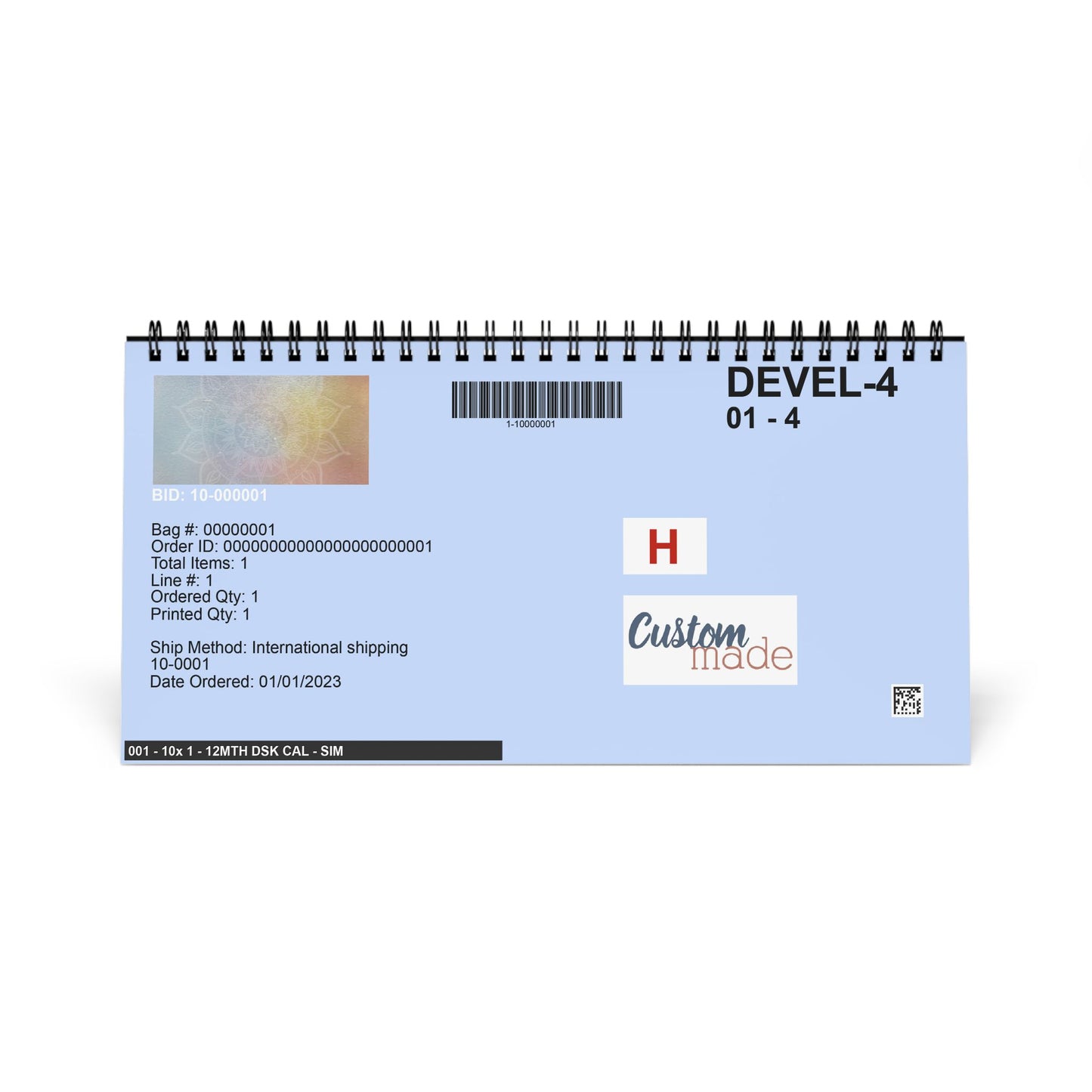 Elegant Mandala Desktop Calendar 2026