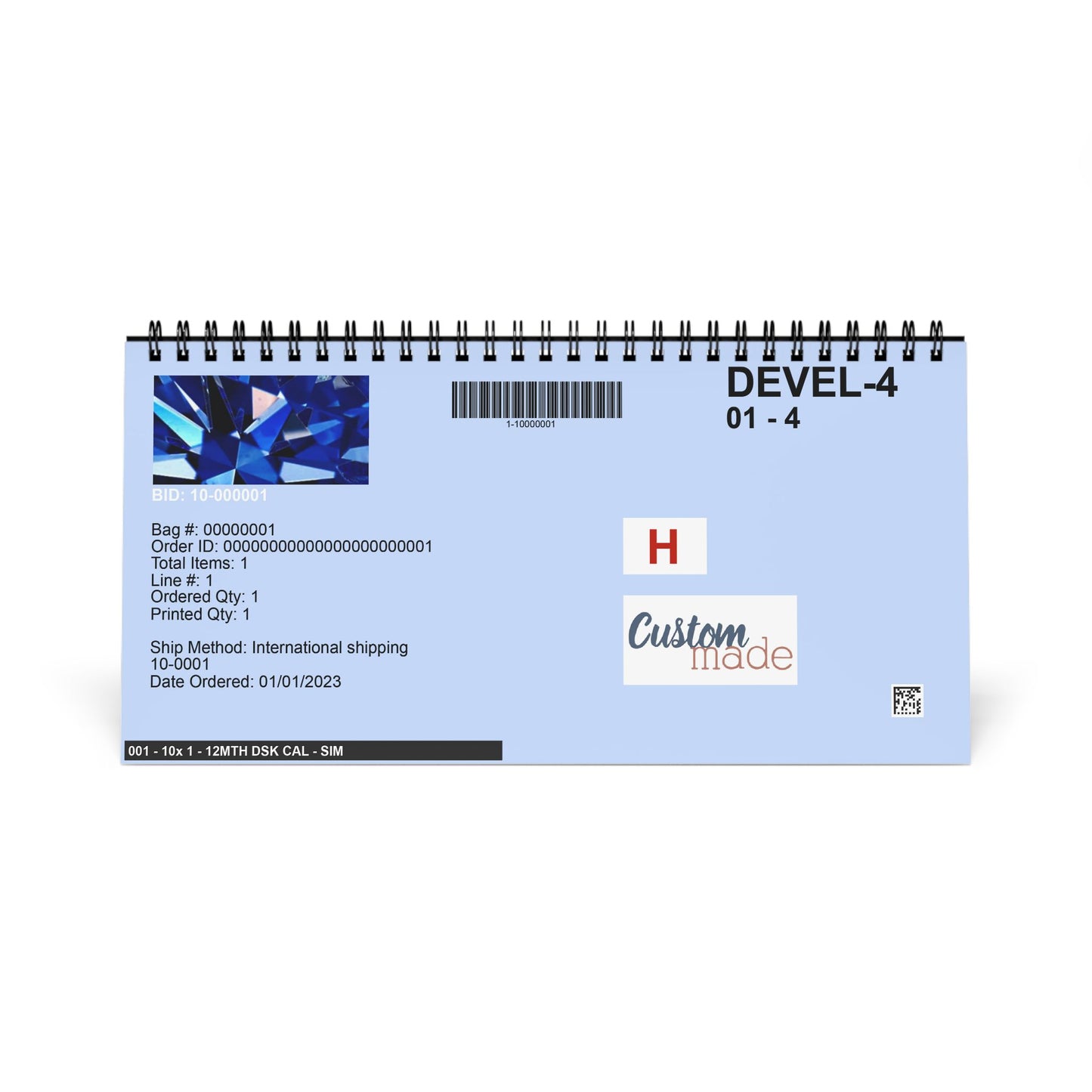 Stylish 2026 Desktop Calendar with Elegant Blue and Stone Designs