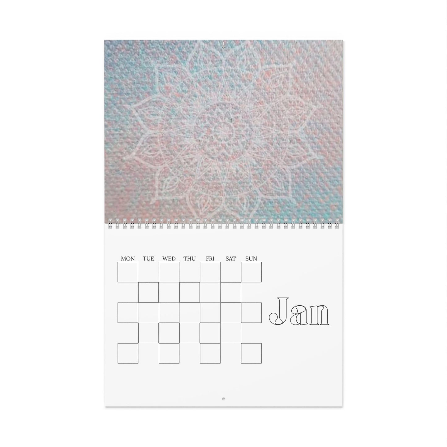 Elegant Blank Wall Calendar - Minimalist Design for Home or Office, Personalized Monthly Planner, Gift Idea, Stylish Scheduling